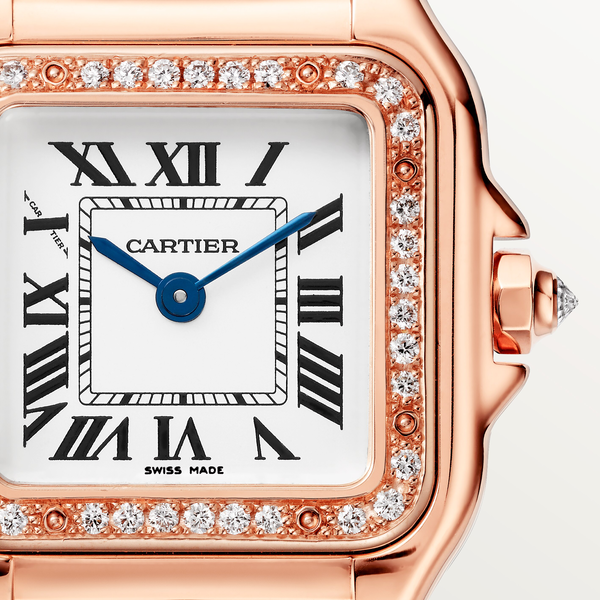 Panth&egrave;re de Cartier 22 x 30 mm quartz en or rose et diamants, petit mod&egrave;le